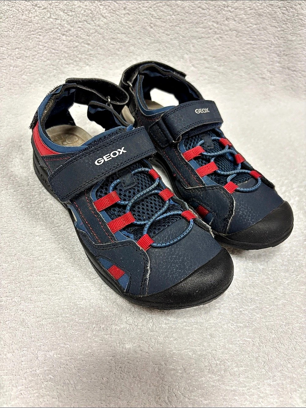 Geox Vaniett Boy Sandals Blue & Black boys size 3